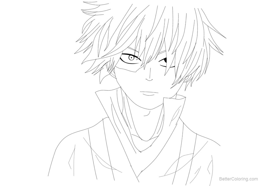 Shoto Todoroki from Boku No Hero Academia Coloring Pages by