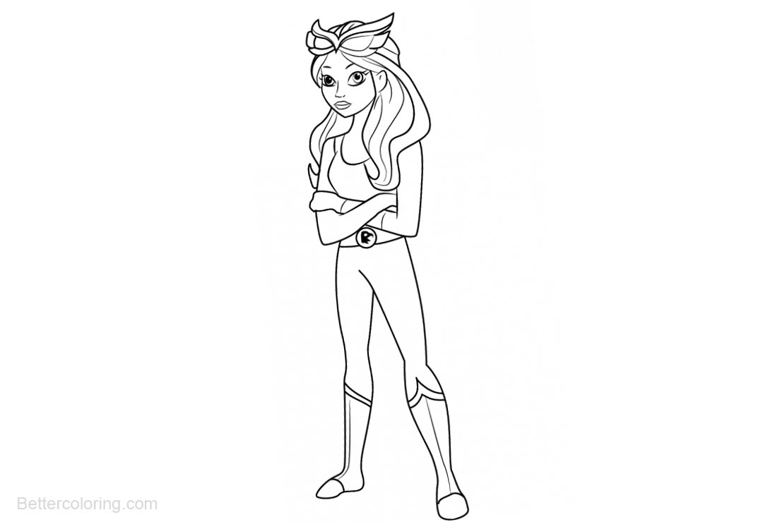 Free Simple Hawkgirl Coloring Pages printable