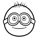 Simple Minion Coloring Pages