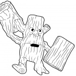 Skylanders Coloring Pages Stump Smash