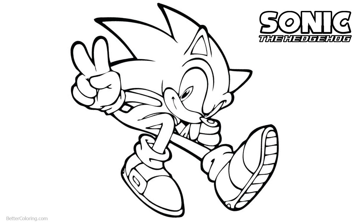 Sonic The Hedgehog Boom Coloring Pages printable for free