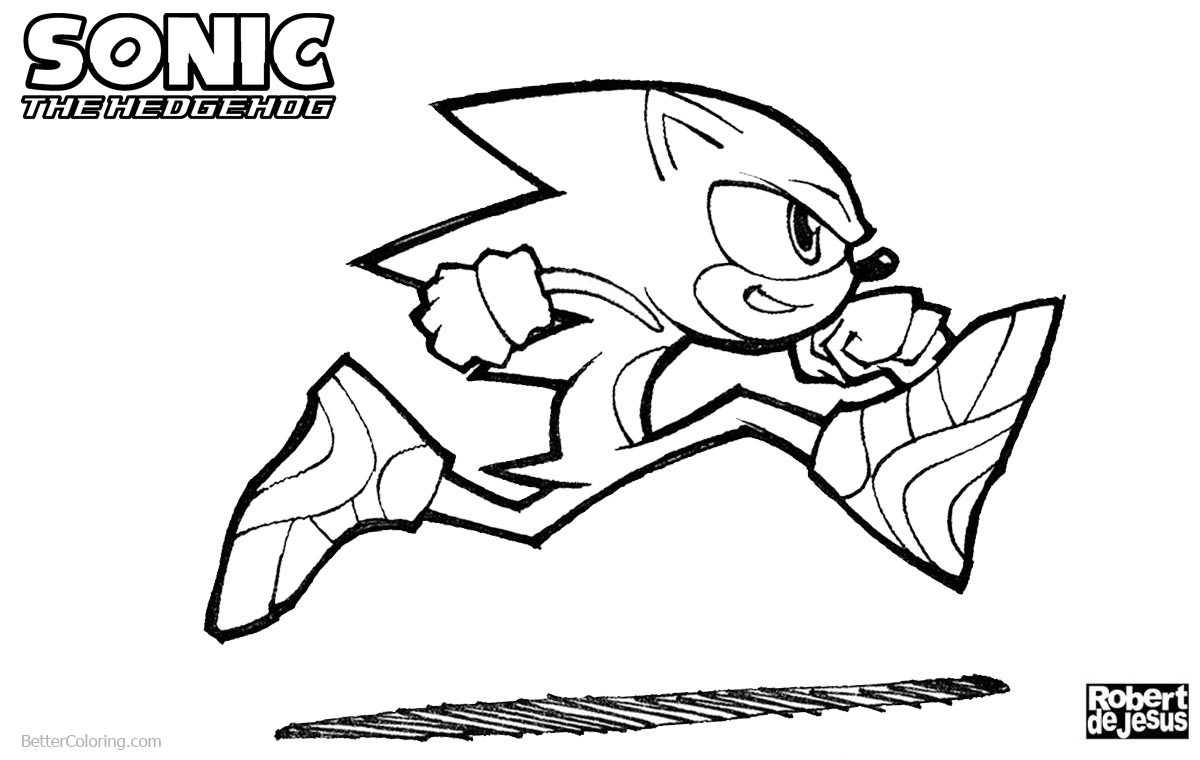 Sonic The Hedgehog Coloring Pages by banzchan printable for free