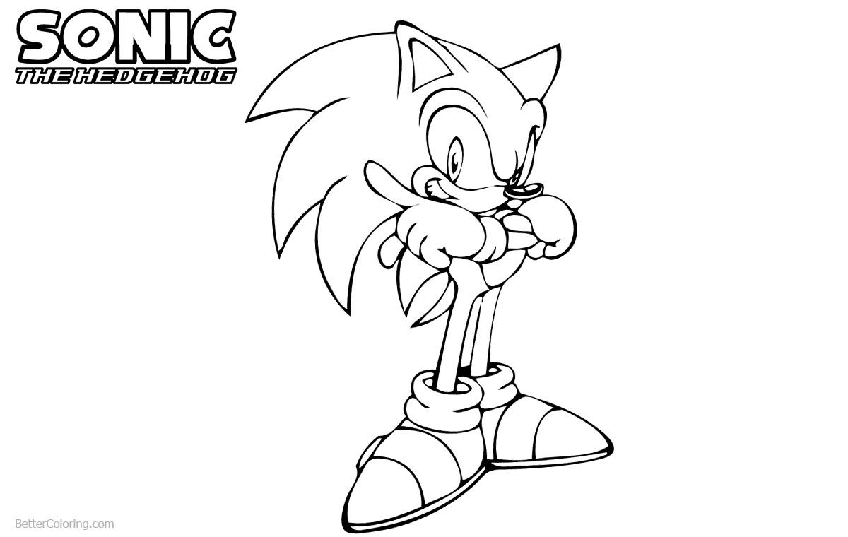Sonic The Hedgehog Tails Coloring Pages printable for free
