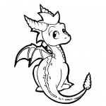 Spyro Coloring Pages Fan Art by loveayume