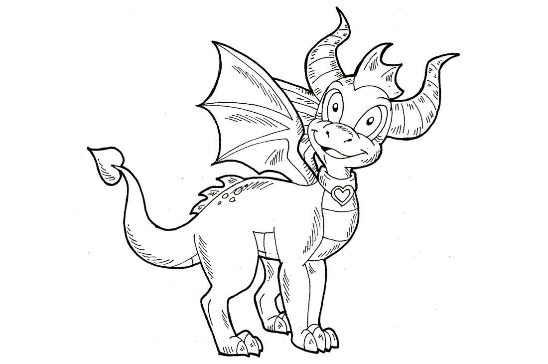 Spyro Coloring Pages by kaylathedragoness printable for free