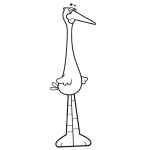 Stork Coloring Pages Lineart