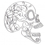Sugar Skull Coloring Pages