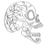 Sugar Skull Coloring Pages