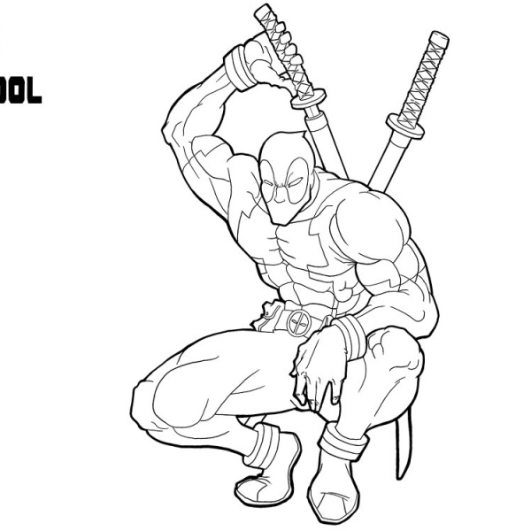 Super Girl from Deadpool Coloring Pages Fan Drawing - Free Printable Coloring Pages