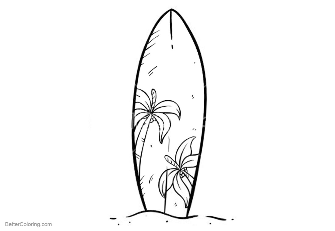Printable Surfboard Coloring Page Printable Word Searches Printable Surfboard Coloring Page Printable Word Searches