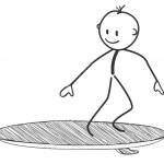 Surfboard Coloring Pages Boy Surfing