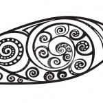 Surfboard Pattern Coloring Pages Black and White