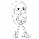 Teen Titans Go Coloring Pages Terra