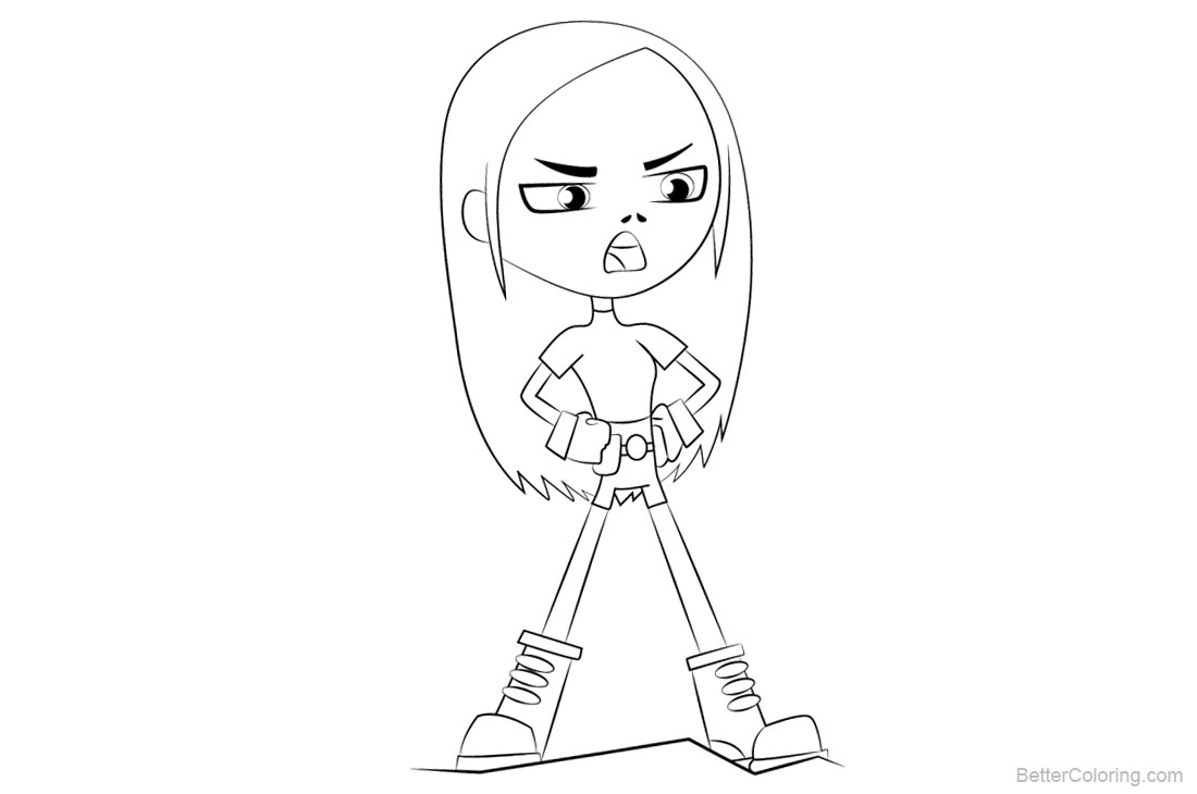 Download Teen Titans Go Coloring Pages Terra - Free Printable Coloring Pages