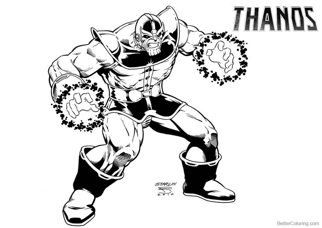 Thanos Coloring Pages Fan Fiction by fredmast - Free Printable Coloring