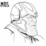 Thanos Coloring Pages Mad Titan