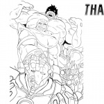 Thanos Coloring Pages Marvel Characters