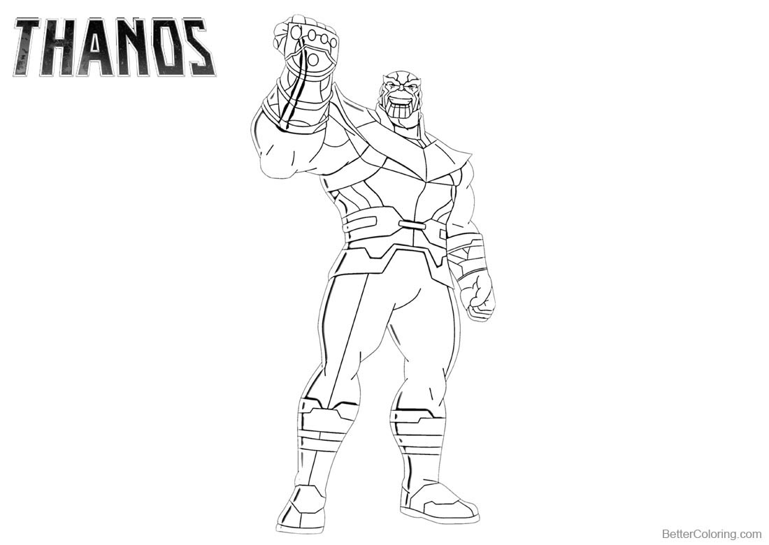 Thanos Coloring Pages - Free Printable Coloring Pages