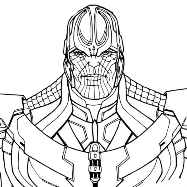 Avengers Infinity War Coloring Pages Thor Drawing Free Printable