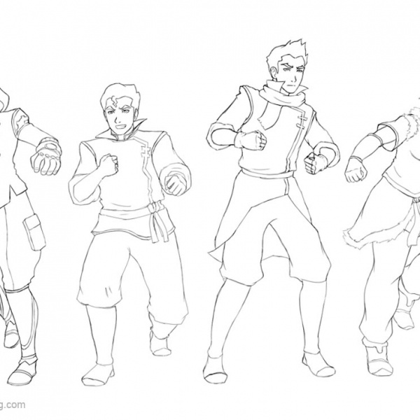 The Legend of Korra Coloring Pages by EKelrick - Free Printable