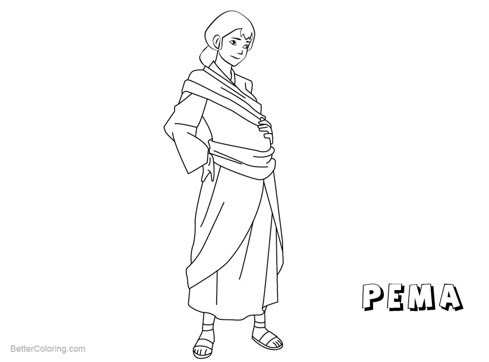Free The Legend of Korra Coloring Pages Pema printable