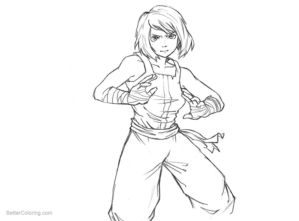 Free The Legend of Korra Coloring Pages by EKelrick printable