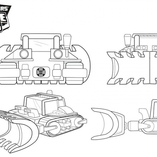 Boulder from Transformers Rescue Bots Coloring Pages Free Printable