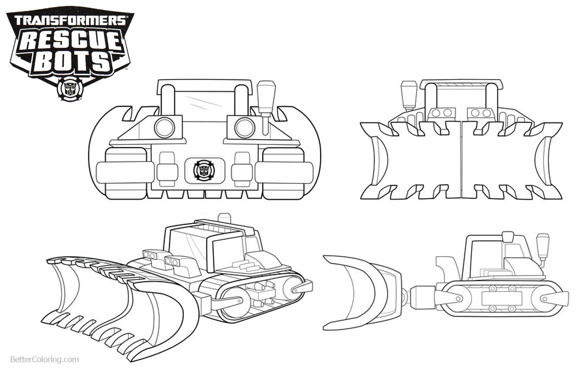 Download Transformers Rescue Bots Coloring Pages Boulder Line Art ...