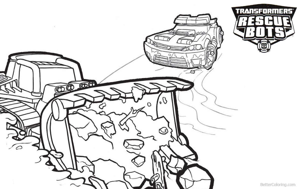 Download Transformers Rescue Bots Coloring Pages Boulder and Chase ...