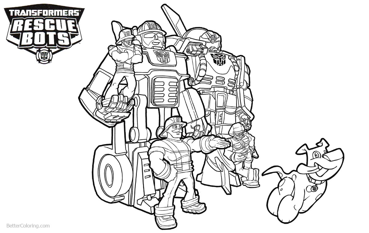 Download Transformers Rescue Bots Coloring Pages Characters - Free ...