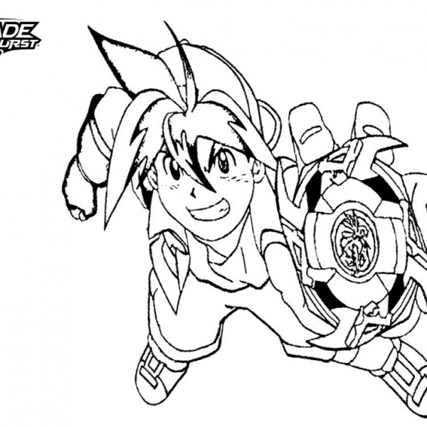 Beyblade Burst Coloring Pages Lineart - Free Printable Coloring Pages