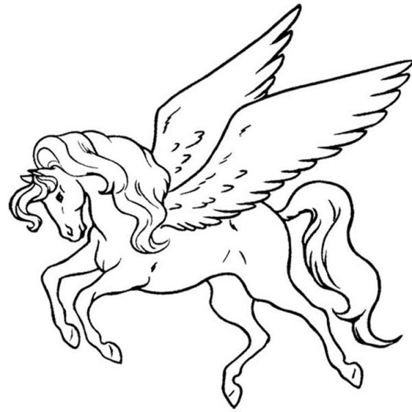 Simple Chibi Unicorn Coloring Pages - Free Printable Coloring Pages