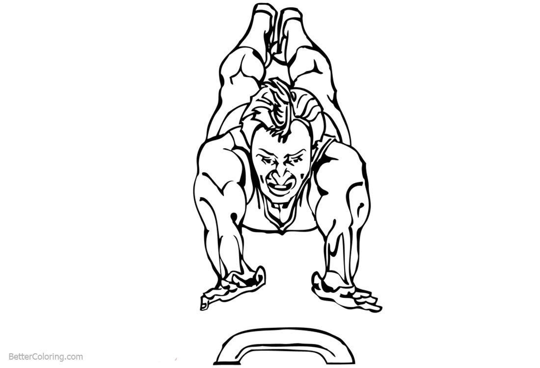 Vault from Gymnastics Coloring Pages printable for free