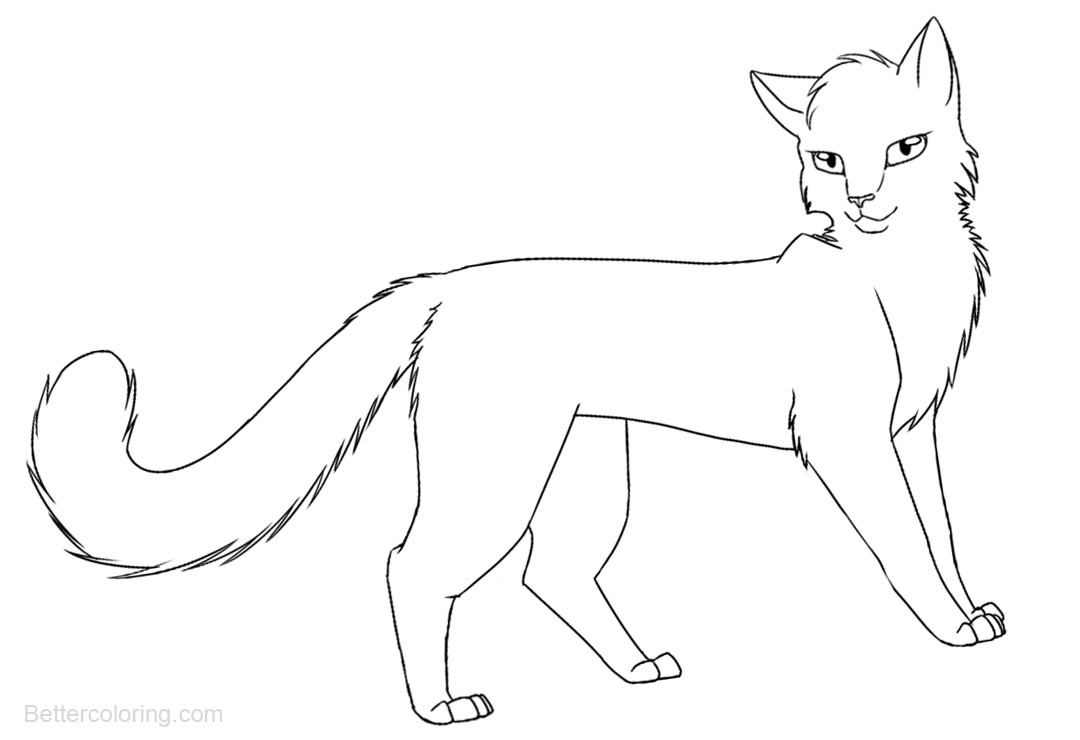 Free Warrior Cats Coloring Pages Clipart printable