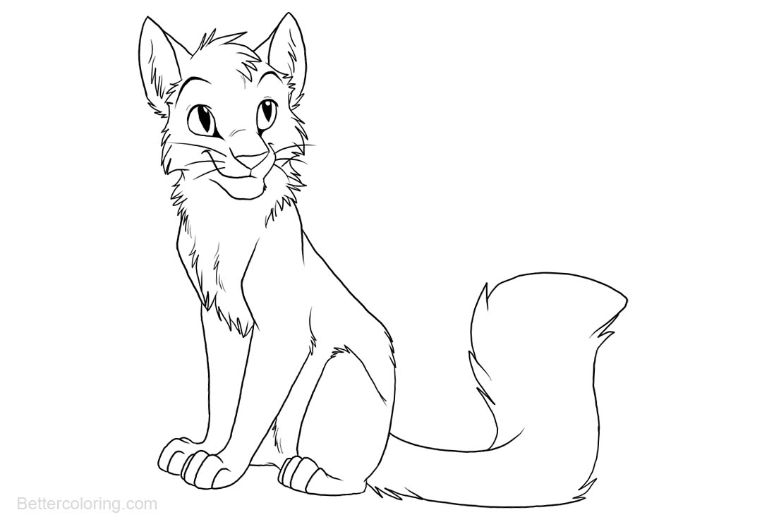 Warrior Cats Coloring Pages Lineart - Free Printable Coloring Pages