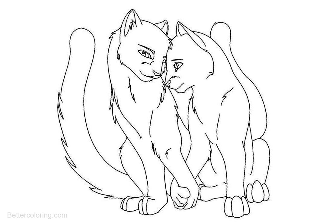 Free Warrior Cats Coloring Pages Love printable