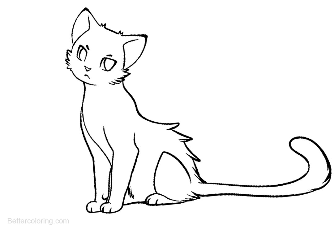 Warrior Cats Coloring Pages Outline - Free Printable Coloring Pages