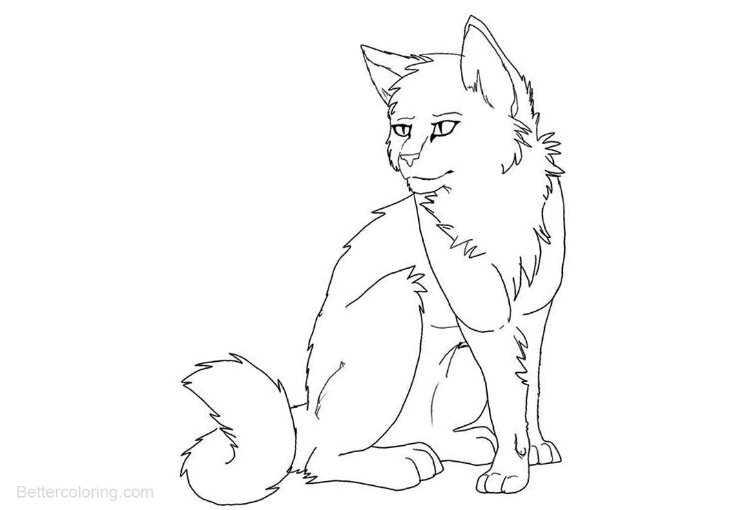 Download Warrior Cats Coloring Pages Realistic Drawing - Free Printable Coloring Pages