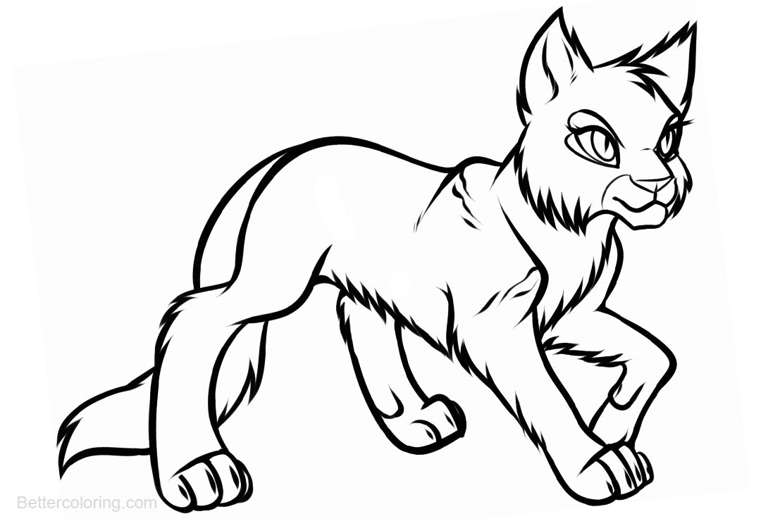 Warrior Cats Coloring Pages Sketch - Free Printable Coloring Pages