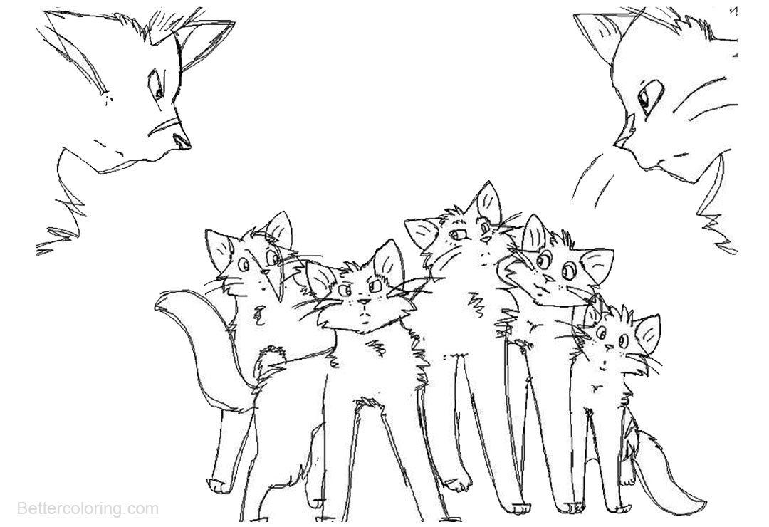 Warrior Cats Coloring Pages by thegreatgreywolf - Free Printable