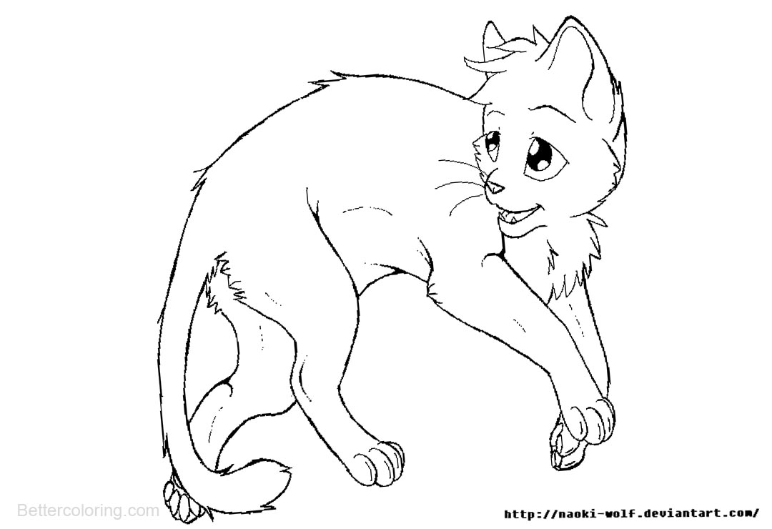 Free Warrior Cats Coloring Pages printable