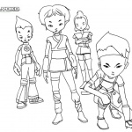 Warriors of Code Lyoko Coloring Pages