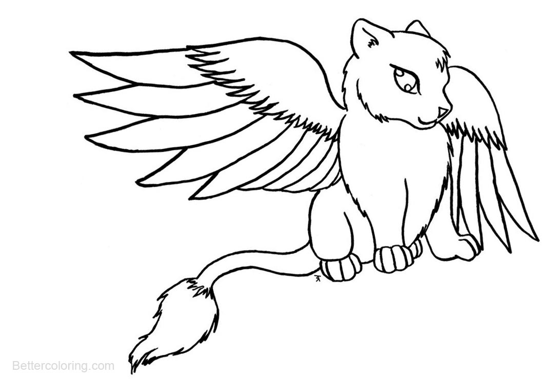 Winged Warrior Cats Coloring Pages - Free Printable Coloring Pages