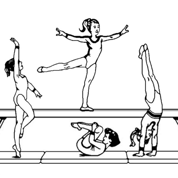 Gabby Douglas Gymnastics Coloring Pages Coloring Pages