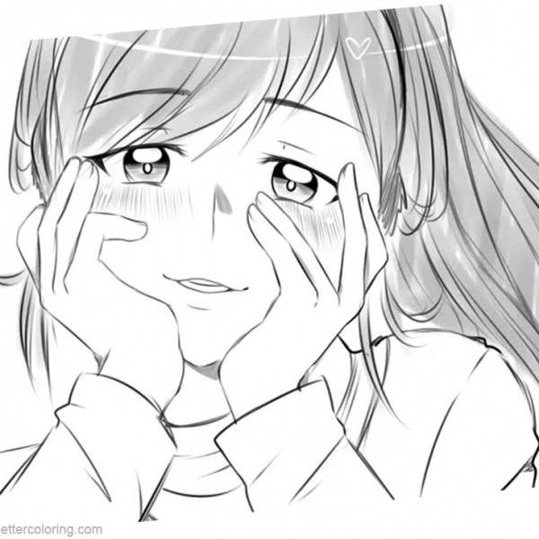 Ayano Aishi from Yandere Simulator Coloring Pages - Free Printable