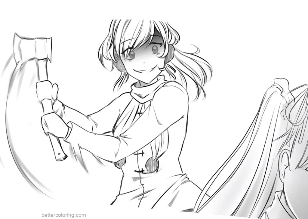 Free Yandere Simulator Coloring Pages Fanart printable