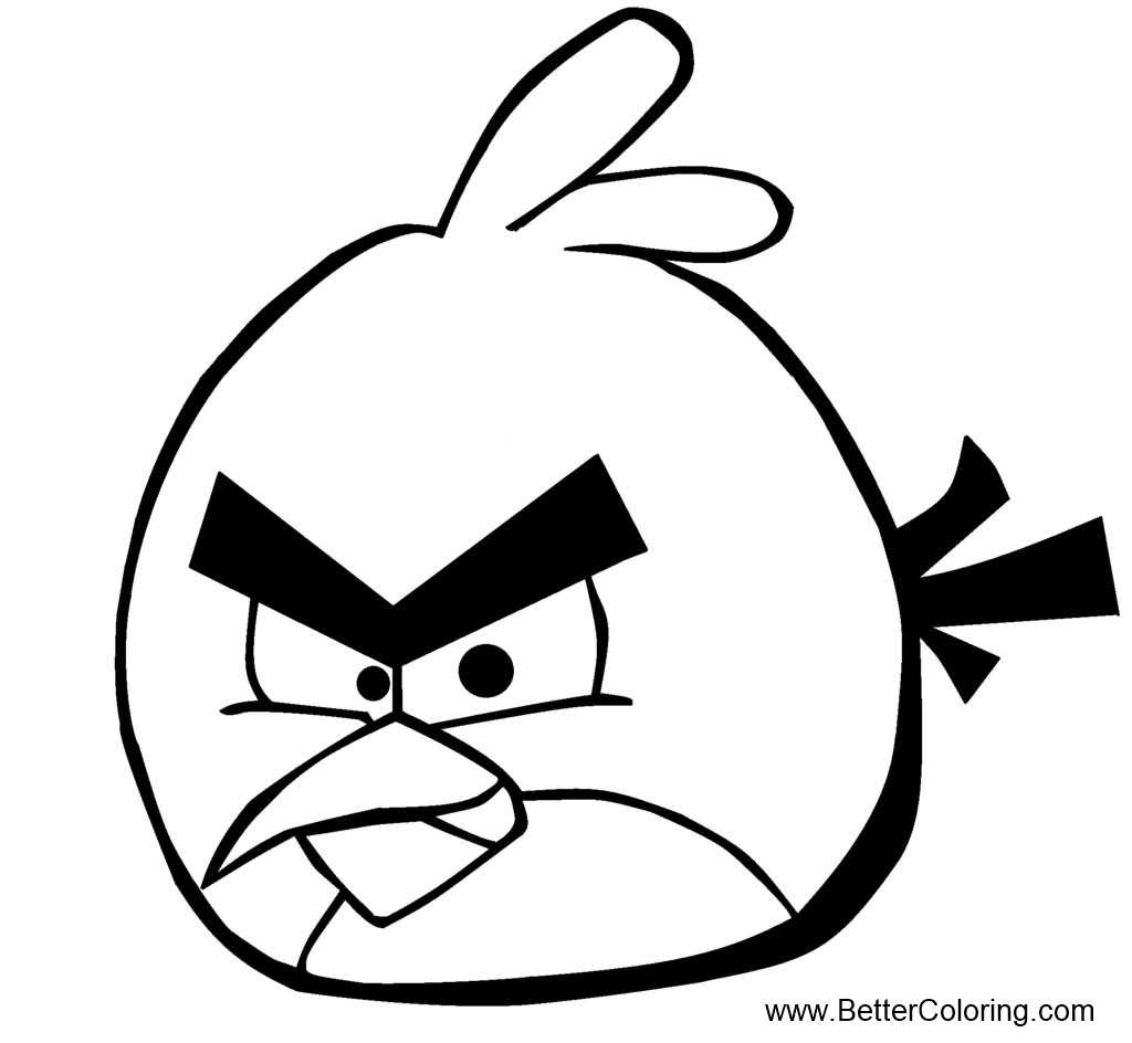 Free Angry Birds Coloring Pages Clipart printable