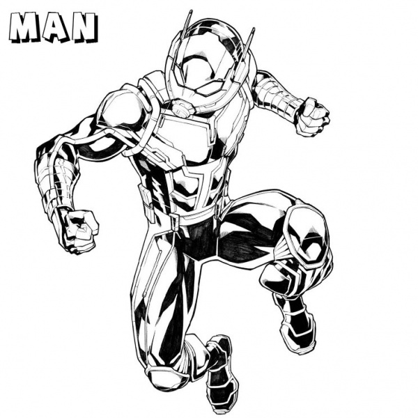 Superhero Ant Man Coloring Pages - Free Printable Coloring Pages