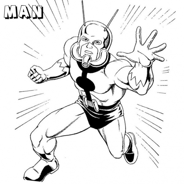 Coloring Pages of Ant Man Free Printable Coloring Pages