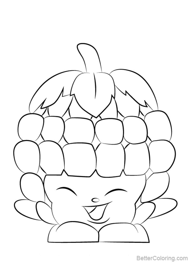 Free Asbury Raspberry from Shopkins Coloring Pages printable